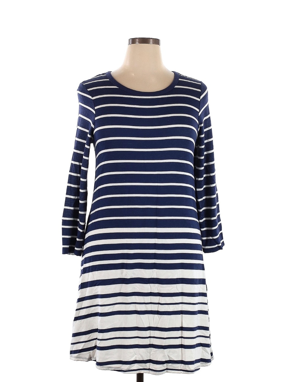 Cupio Navy & White Striped A-Line Dress
